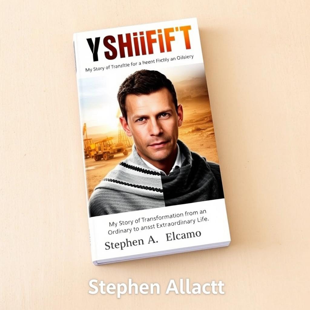 A dynamic book cover for 'Holyshift: My Story of Transformation from an Ordinary to an Extraordinary Life' by Stephen A Elcano