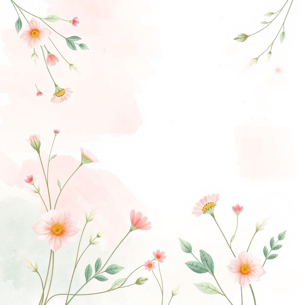 A serene and tranquil diary cover design featuring soft pastel colors inspired by nature