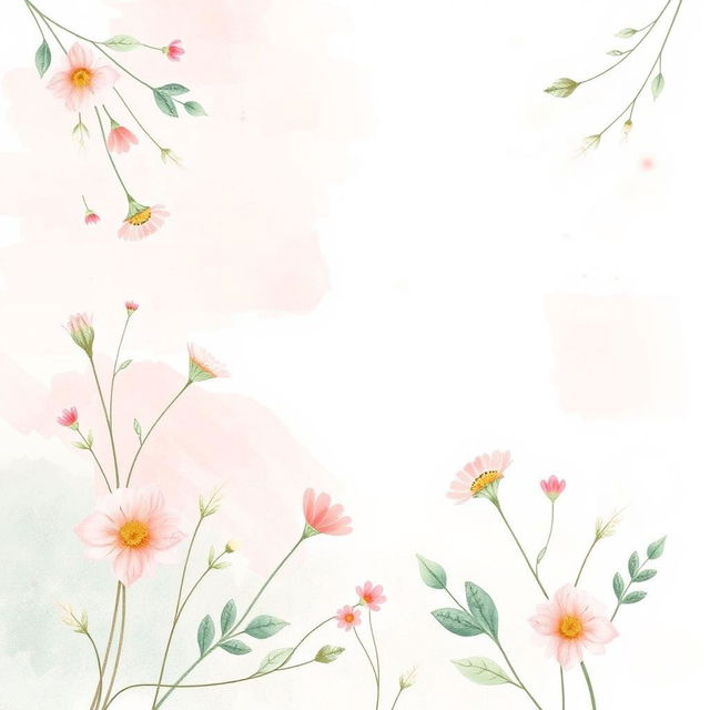 A serene and tranquil diary cover design featuring soft pastel colors inspired by nature