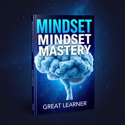 A book cover design for 'Mindset Mastery' by Great Learner, featuring a visually striking and thought-provoking design