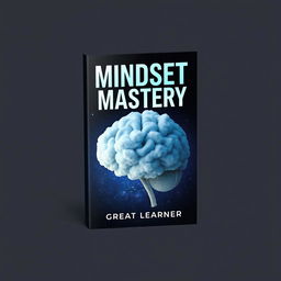 A book cover design for 'Mindset Mastery' by Great Learner, featuring a visually striking and thought-provoking design