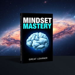 A book cover design for 'Mindset Mastery' by Great Learner, featuring a visually striking and thought-provoking design