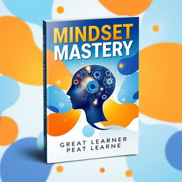 A book cover design for 'Mindset Mastery' by Great Learner, featuring a dynamic and visually engaging concept