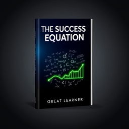 A book cover design for 'The Success Equation' by Great Learner, featuring an inspiring and professional theme