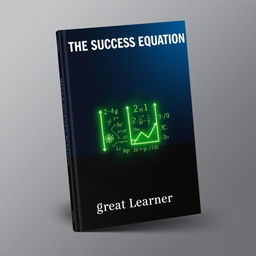 A book cover design for 'The Success Equation' by Great Learner, featuring an inspiring and professional theme