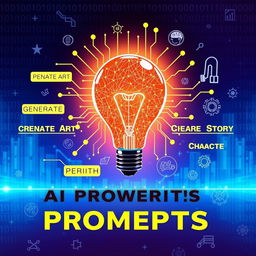 A visually appealing thumbnail showcasing the concept of using prompts for artificial intelligence