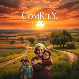 A movie poster design reflecting the identity of a rural community and its stories