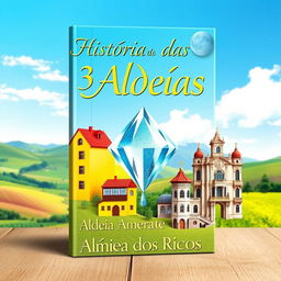 Book cover design for 'História das 3 Aldeias'