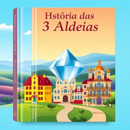 Book cover design for 'História das 3 Aldeias'