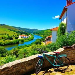 A picturesque view of Atalaia in Vila Nova da Barquinha, Portugal