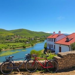 A picturesque view of Atalaia in Vila Nova da Barquinha, Portugal