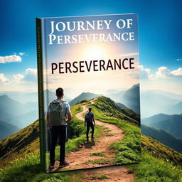 A captivating book cover for 'Journey of Perseverance'