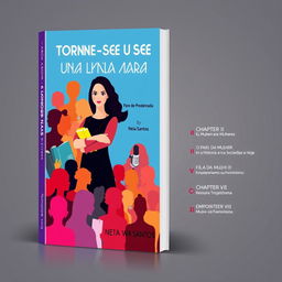 A powerful and inspiring book cover design for 'Torne-se Uma Mulher Empoderada e Pare de Procastinar' by Neia Santos