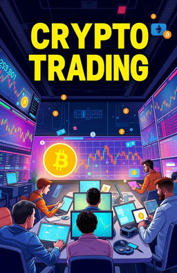 A visually engaging and informative illustration emphasizing the concept of crypto trading