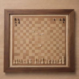 Build an image focusing on a chessboard, where each piece's potential moves are marked on the board, suggesting well-calculated options, consequences, and probabilities of each move.