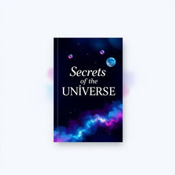 An attractive and modern e-book cover design featuring an abstract theme with a vibrant color palette of blues and purples