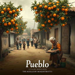 A movie poster for a film based on the book "Pueblo" by Julia Magistratti