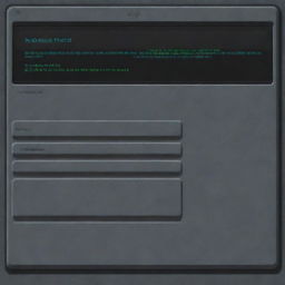 A user interface for a HP computer, designed in a detailed pixel art style. The design should be modern and easy to navigate.