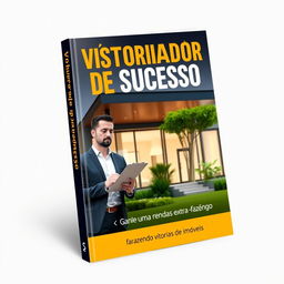 A striking and professional book cover design for a Brazilian Portuguese title 'Vistoriador de Sucesso'