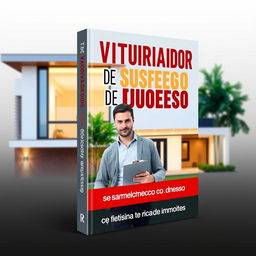 A striking and professional book cover design for a Brazilian Portuguese title 'Vistoriador de Sucesso'