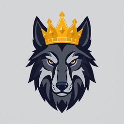 A stylized logo depicting the face of a wolf, featuring bold lines and a modern design