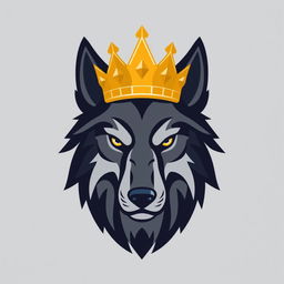 A stylized logo depicting the face of a wolf, featuring bold lines and a modern design