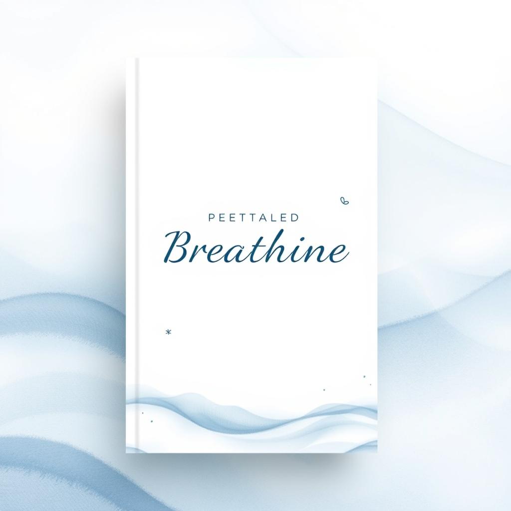 A minimalist book cover design for a book about breathing in Spanish