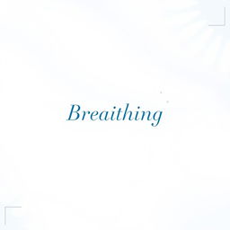 A minimalist book cover design for a book about breathing in Spanish