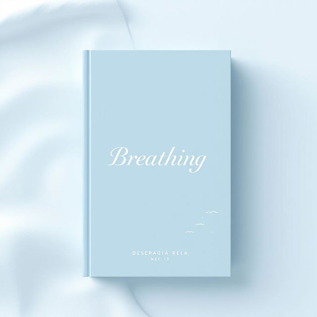 A minimalist book cover design for a book about breathing in Spanish