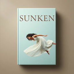 A vintage minimalistic book cover design featuring the title "SUNKEN" in an antique typeface