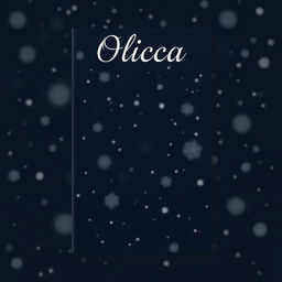 A book cover design featuring a serene night scene where snow is gently falling