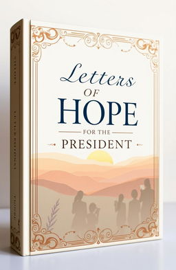 A beautifully designed book cover featuring the title 'Letters of Hope for the President', illustrated in elegant typography