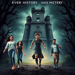 A horror adventure comedy film poster titled 'Every History Has Mystery'