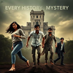 A horror adventure film poster titled 'Every History Has Mystery'