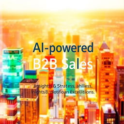 A warm and modern ebook cover that prominently displays the title "AI-powered B2B Sales: Insights, Strategy and Solutions"