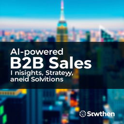 An ebook cover that prominently displays the title "AI-powered B2B Sales: Insights, Strategy and Solutions"