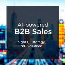 An ebook cover that prominently displays the title "AI-powered B2B Sales: Insights, Strategy and Solutions"