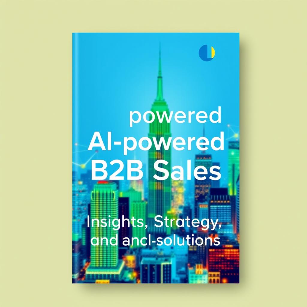 An ebook cover that prominently displays the title "AI-powered B2B Sales: Insights, Strategy and Solutions"