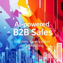 An ebook cover that showcases the title "AI-powered B2B Sales: Insights, Strategy and Solutions" prominently