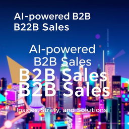 An ebook cover that showcases the title "AI-powered B2B Sales: Insights, Strategy and Solutions" prominently