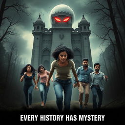 A visually striking movie poster titled 'Every History Has Mystery'