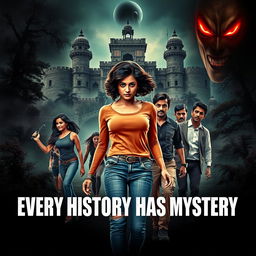 A gripping movie poster titled 'Every History Has Mystery'