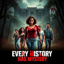 A gripping movie poster titled 'Every History Has Mystery'