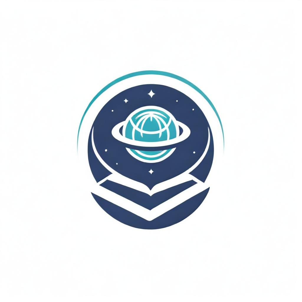 Logo featuring a globe intertwined with an open book, symbolizing the fusion of worldly knowledge and social science. Incorporate elements of school, academia, and learning within a sleek and modern layout.