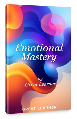 A modern and engaging book cover design for 'Emotional Mastery' by Great Learner