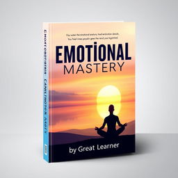 A captivating and professional book cover design for 'Emotional Mastery' by Great Learner