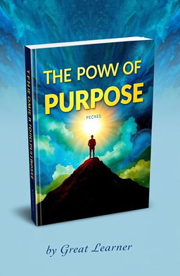 A captivating book cover for 'The Power of Purpose' by Great Learner