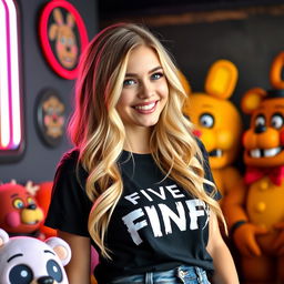 A beautiful, kind, and loving blonde woman, passionate about Five Nights at Freddy's