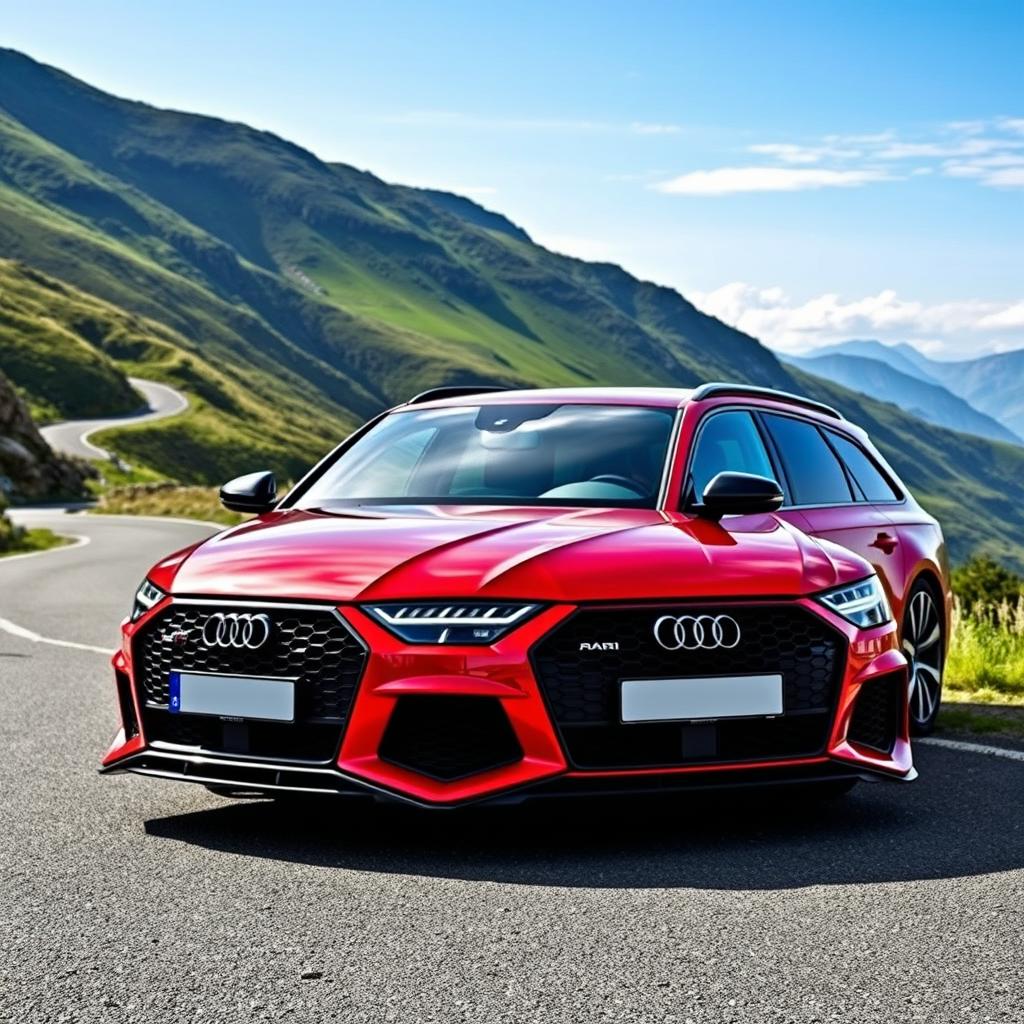 A sleek and powerful Audi RS6 Avant 2020, showcasing its aggressive and aerodynamic design