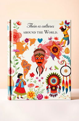 A beautifully illustrated book cover showcasing the richness of diverse cultures around the world